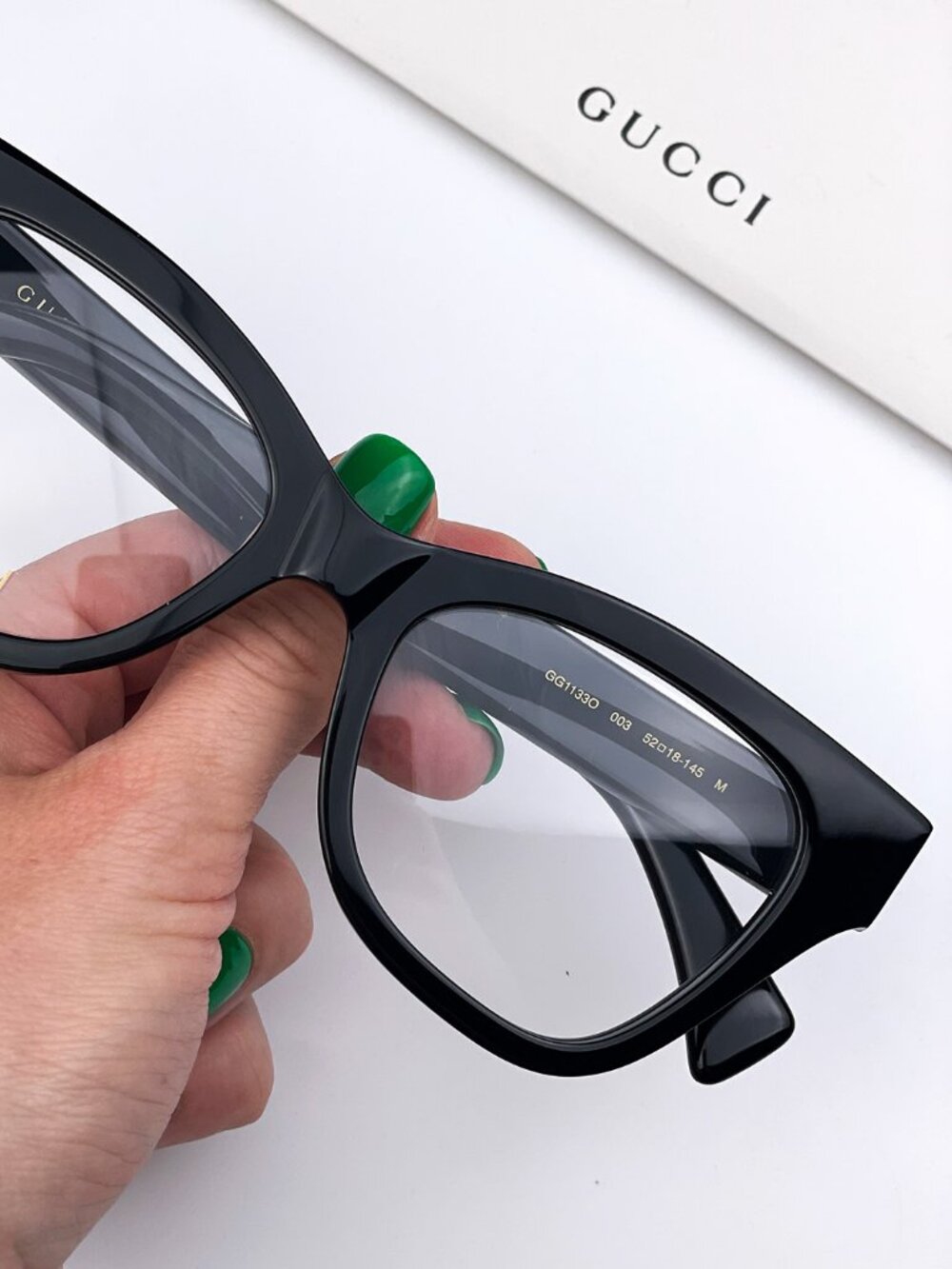 GUCCI GG1133O 003 BLACK CAT EYE EYEGLASSES